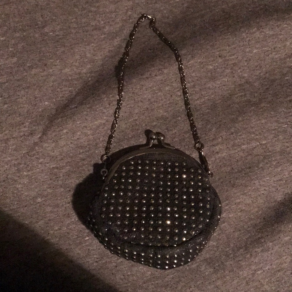 Beautiful black stud change purse!